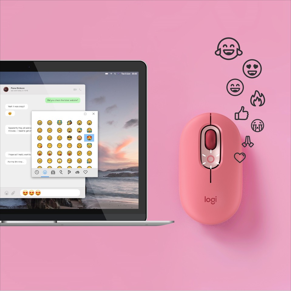 Logitech - EmojiPop Mouse