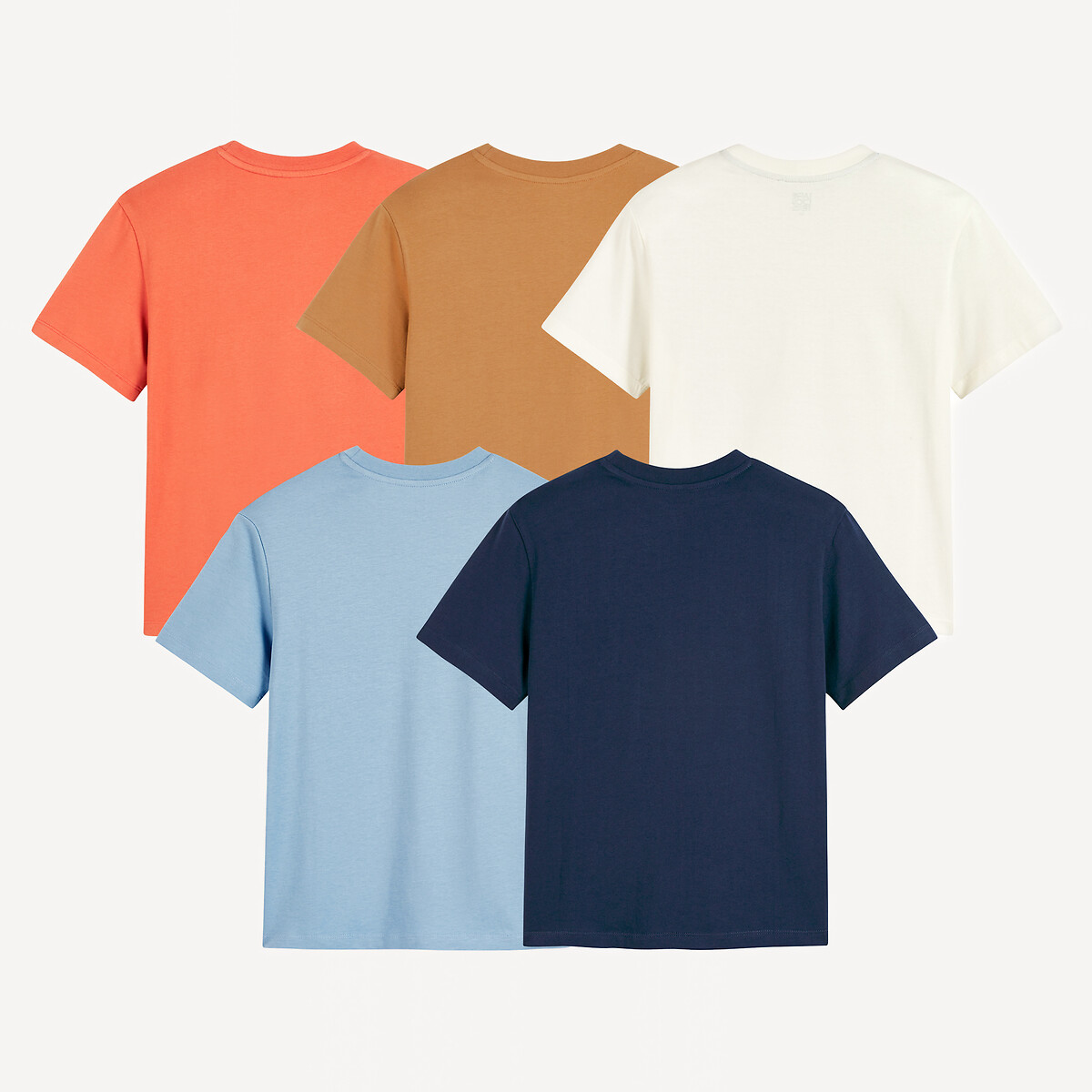 COLEÇÃO LA REDOUTE<br>Conjunto de 5 camisetas de gola redonda com tema de surf