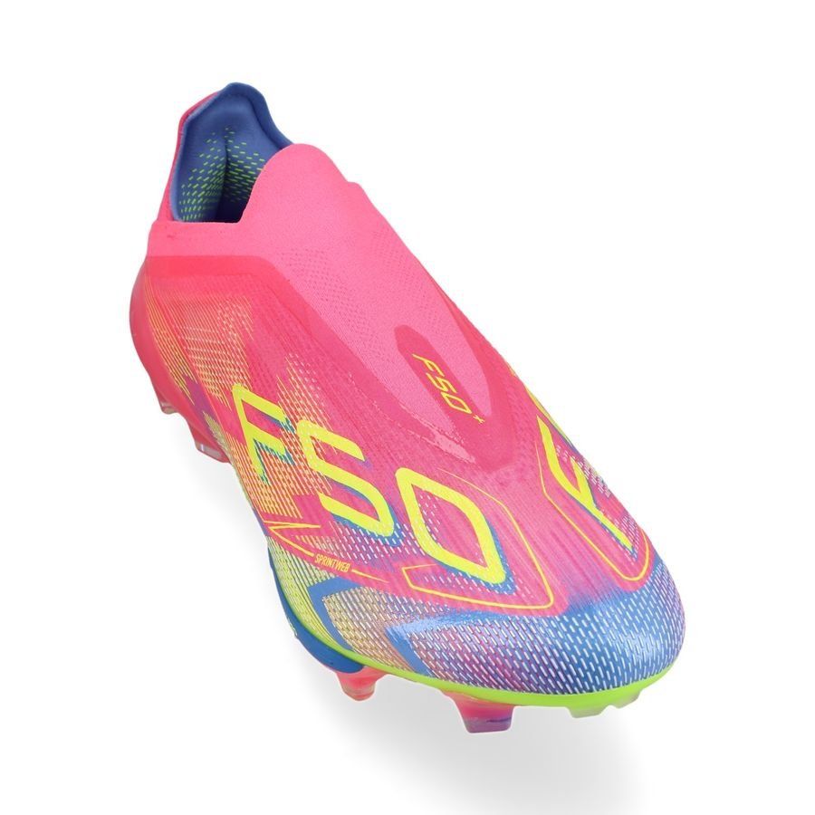 adidas F50   Laceless FG Mystic Victory - Lucid Pink/Lucid Lemon/Blue Fusion