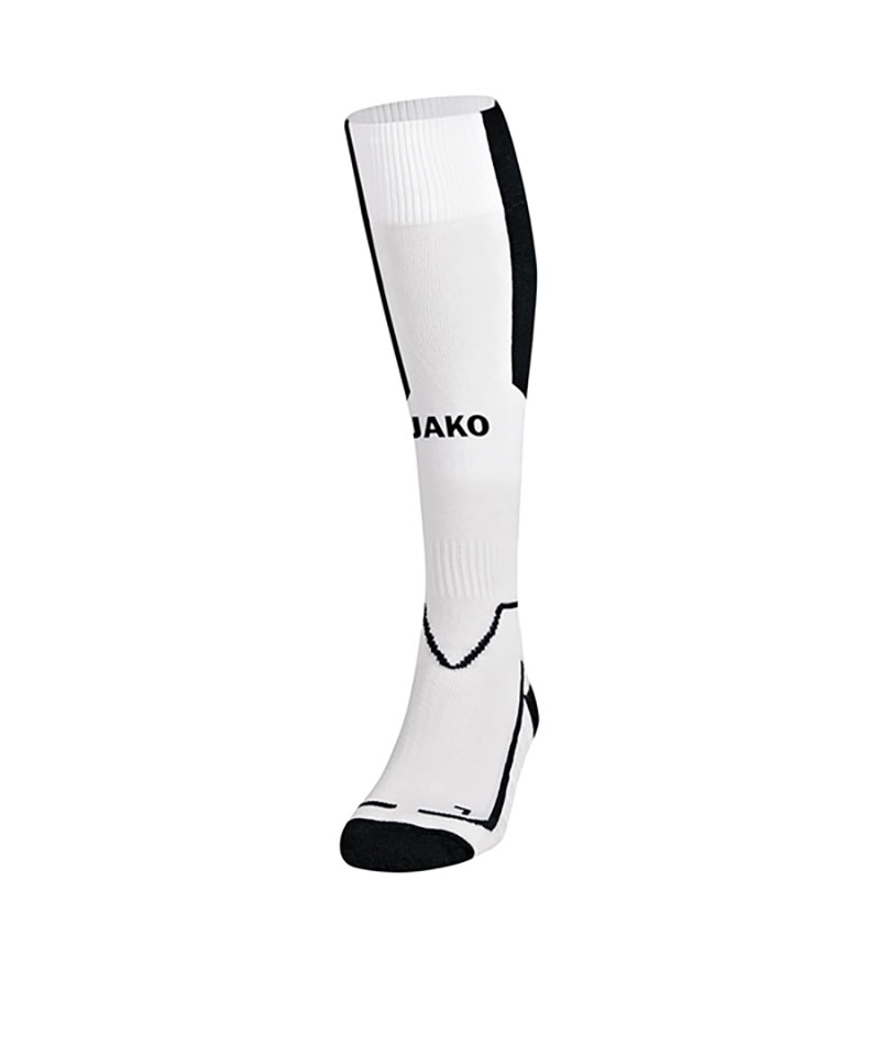 JAKO Lazio Stutzenstrumpf Weiss Schwarz F00