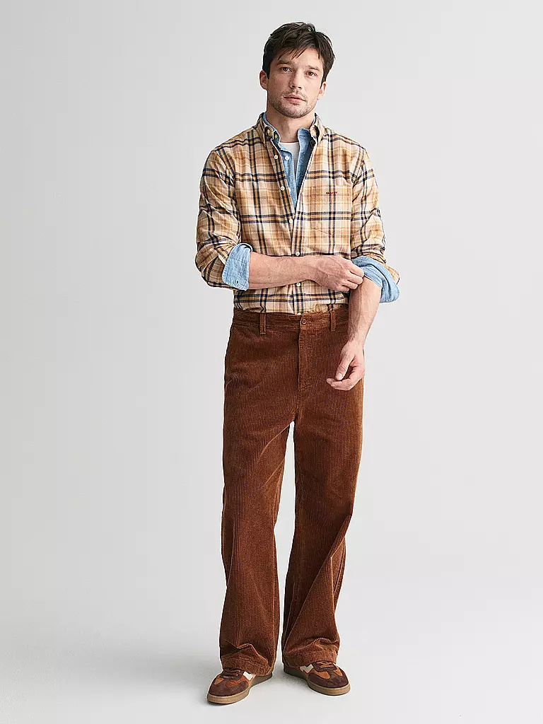 GANT Flanellhemd  senf