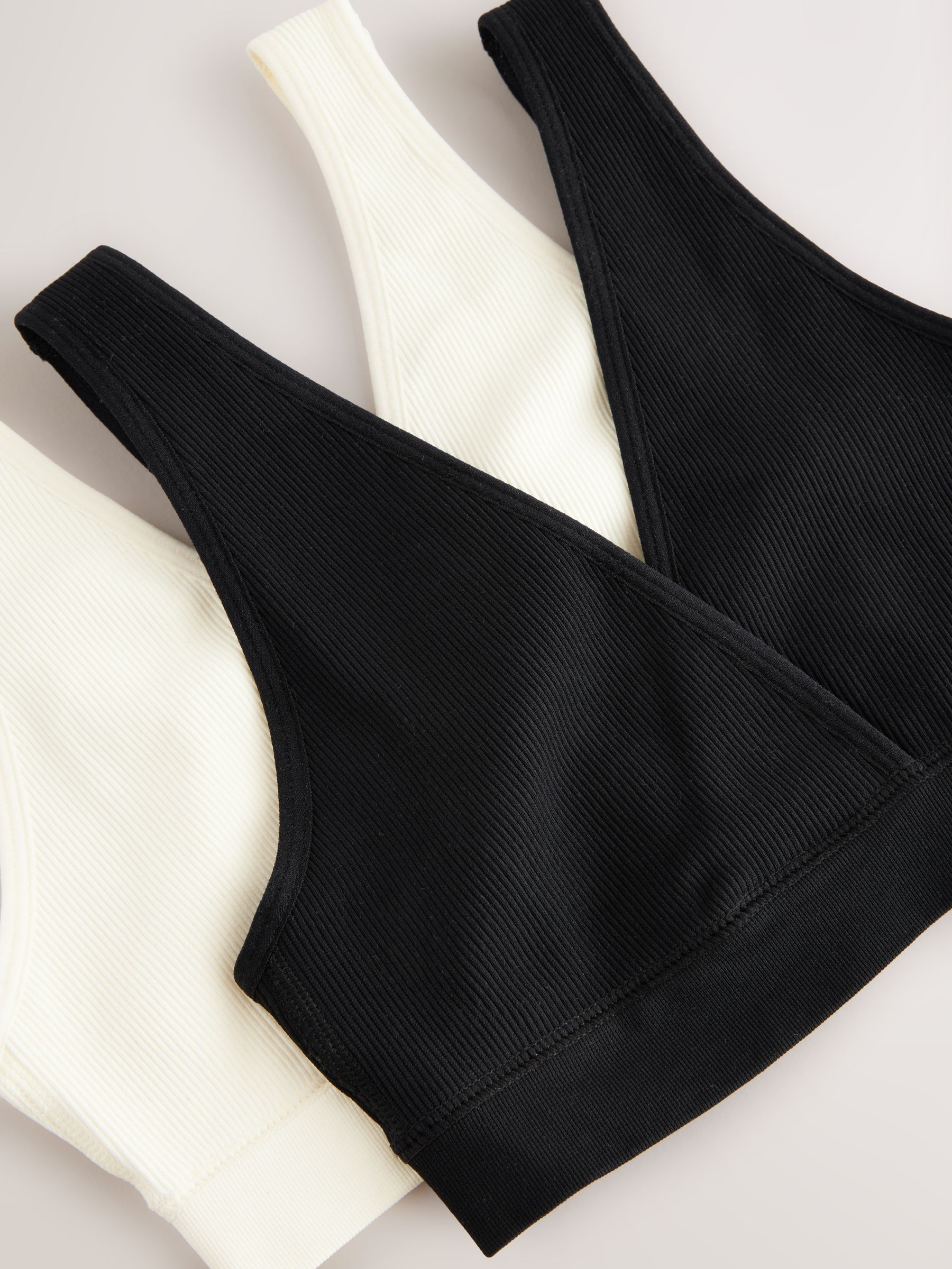 Zwart/crèmekleurig - Seamless Non Wire Nursing Ultimate Comfort Bras 2 Pack