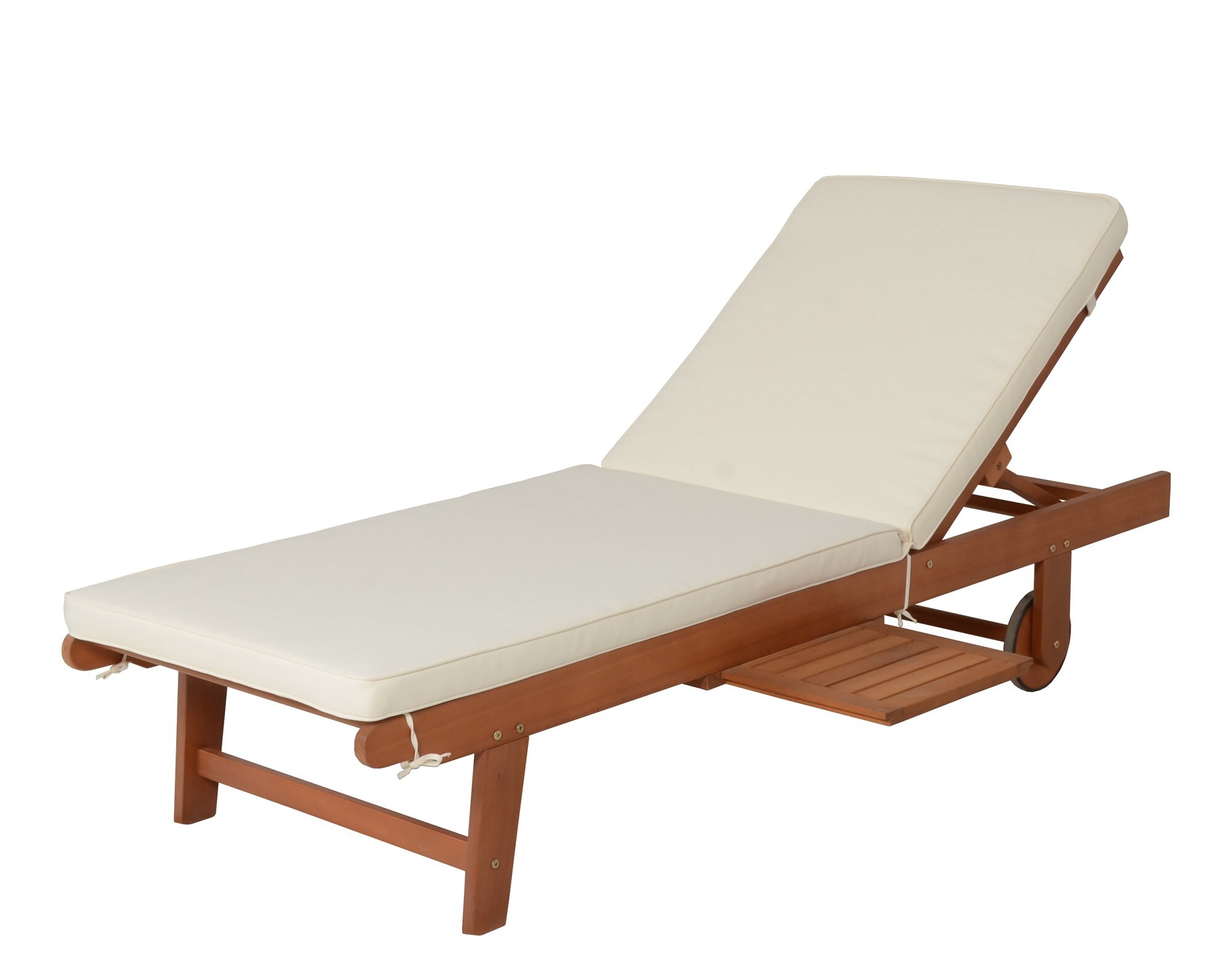 Sonnenliege SAN DIEGO beige +Auflage Gartenliege Liege Relaxliege Gartenmöbel