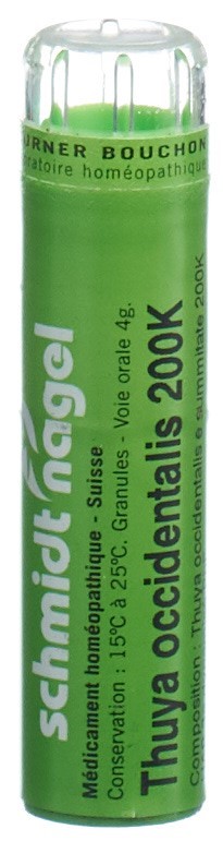 SCHMIDT-NAGEL Thuya occidentalis 200 K<br>4 g, Granulat