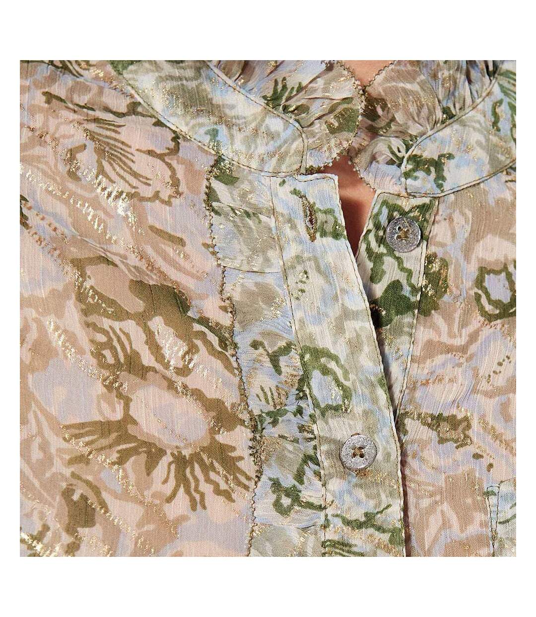 Chemise Kaki à fleurs Femme Kaporal Belf