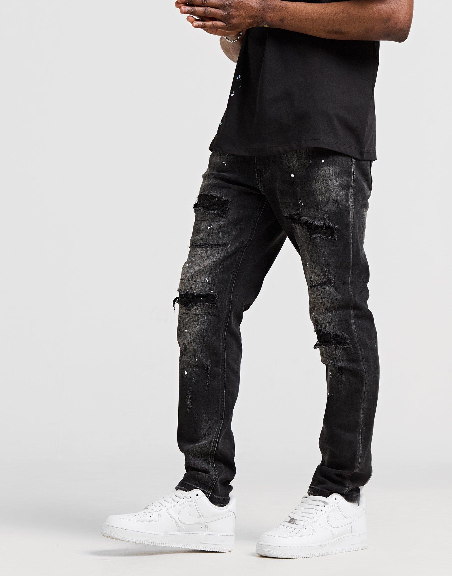 Supply & Demand Jean Rhinestone Homme