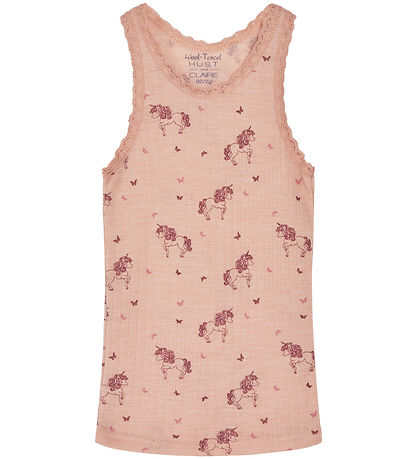 Hust and Claire Unterhemd - Wolle/Tencel - Rib - Fricel - Rose C