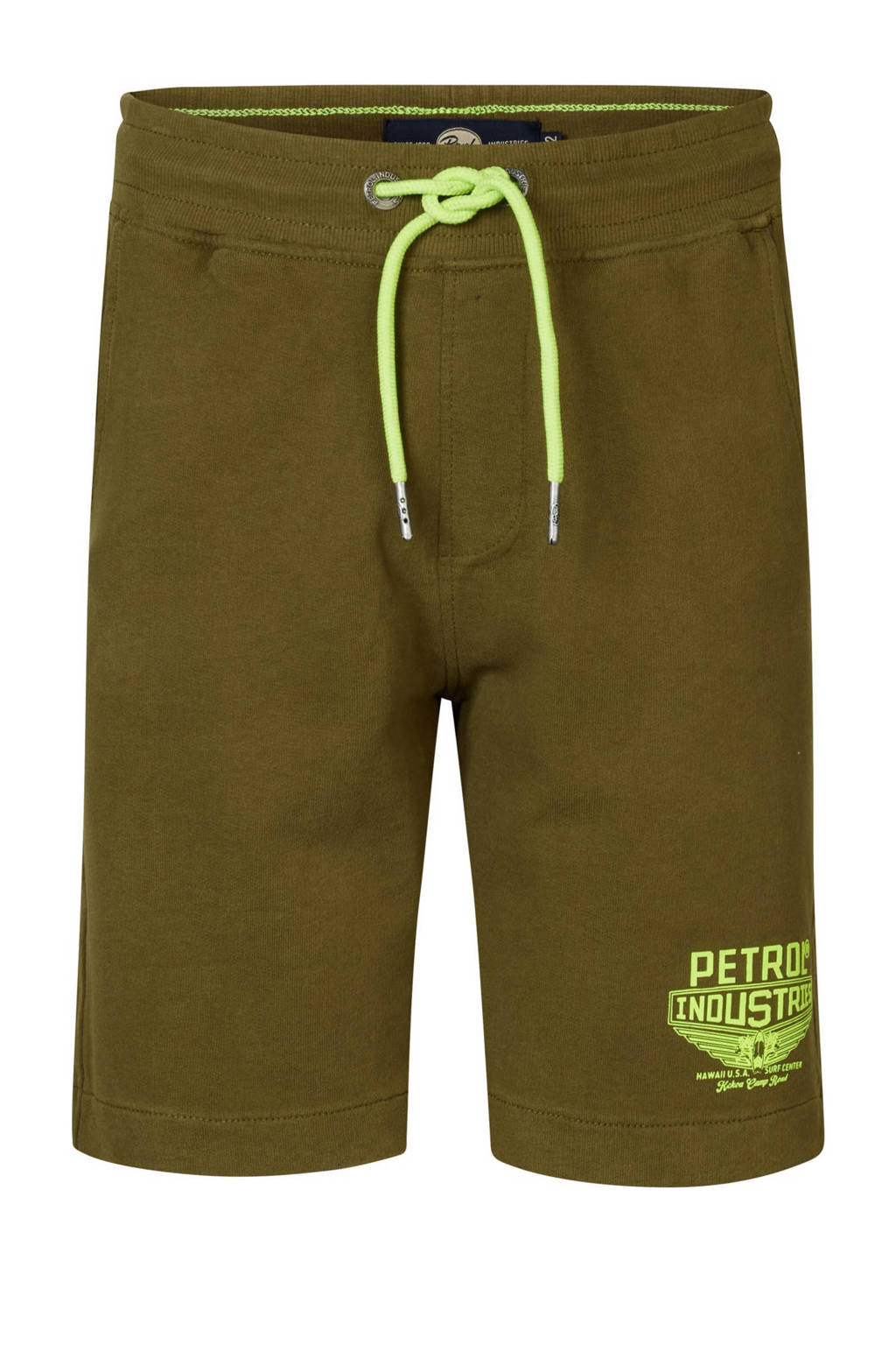 Petrol Industries sweatshort mosgroen/limegroen