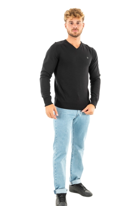 Pull hiver Benson & Cherry classic noir