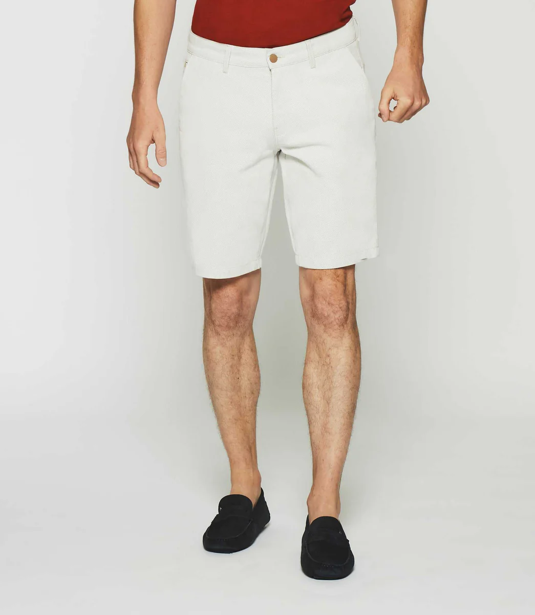 Bermuda en coton beige