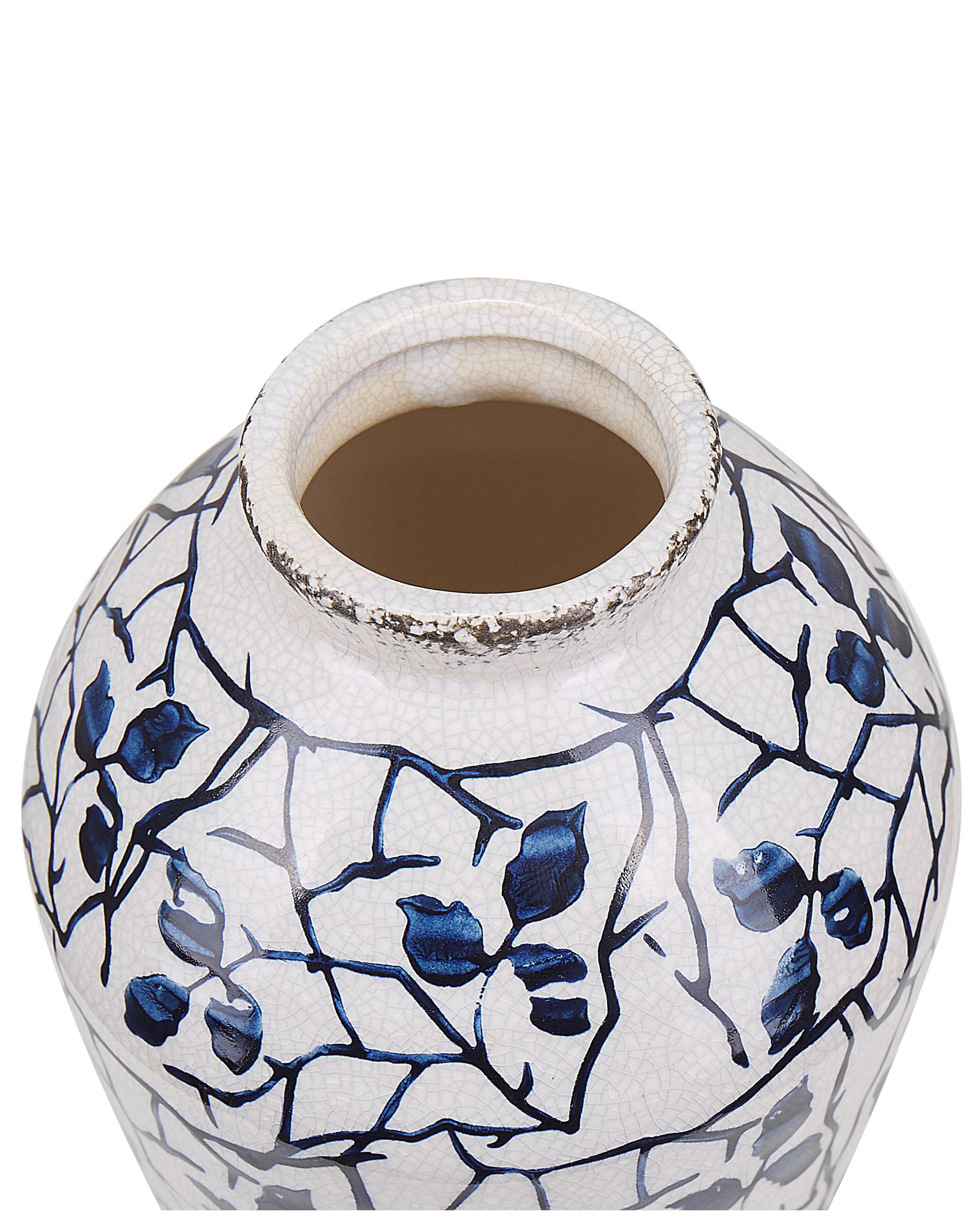 Bloemenvaas MALLIA Steengoed 20 cm Wit