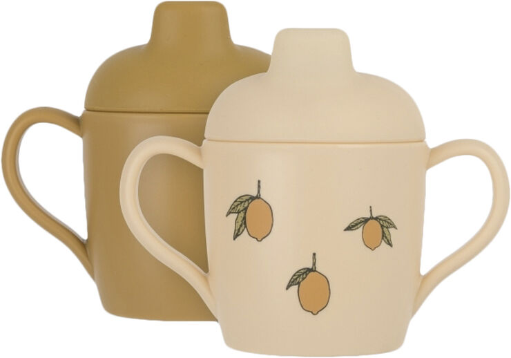 Konges Sløjd 2 PACK SIPPY CUP Lemon