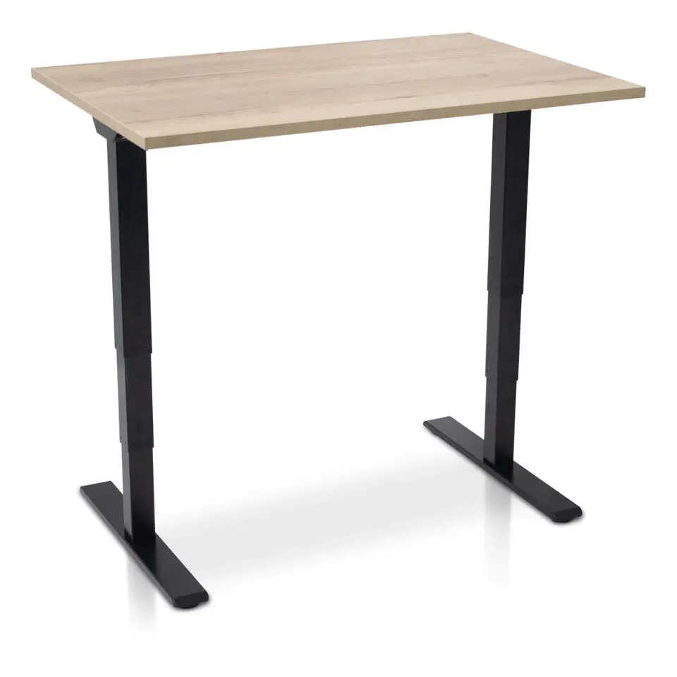 MRC COMFORT Set - Zit-sta bureau   stoel - 120x80 - robuust eiken