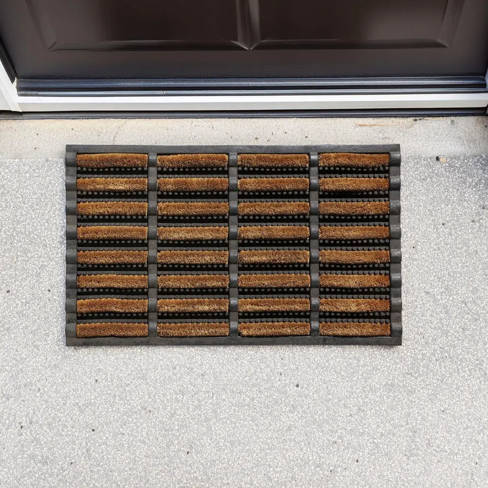 Benson Deurmat - rubber met kokos borstels - 40 x 60 cm - buiten