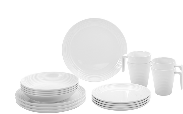 Brunner Melamine Geschirrset 16 teilig 4 Personen