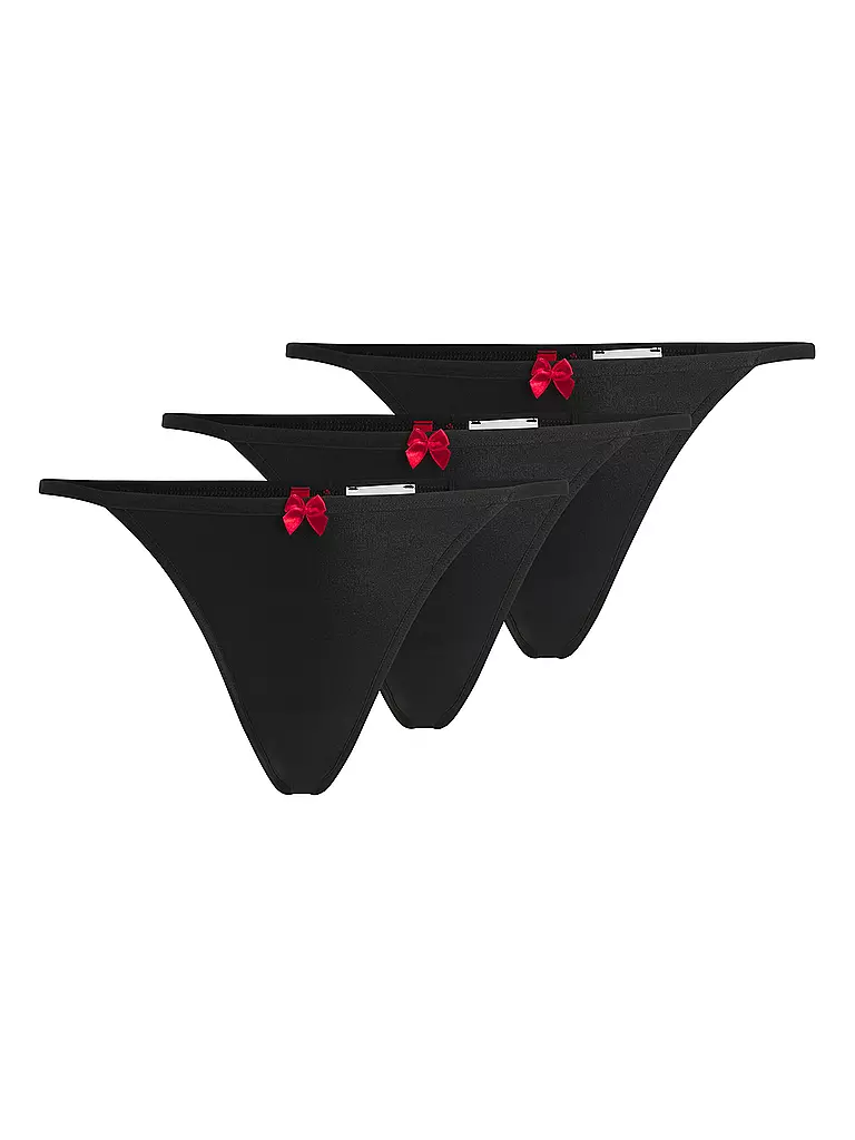 HUGO String 3er Pkg. black schwarz