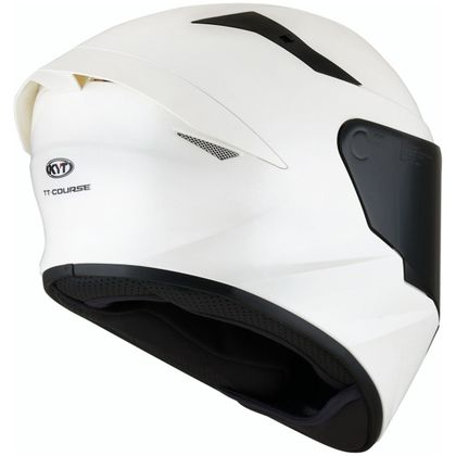 Casque KYT TT-COURSE - PLAIN - Blanc / Noir