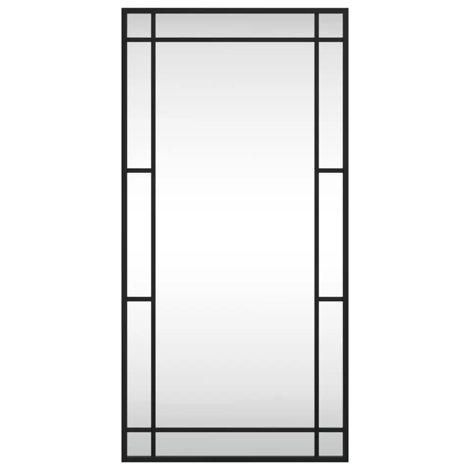 vidaXL - Wandspiegel - Zwart - IJzer - 40 x 80 cm