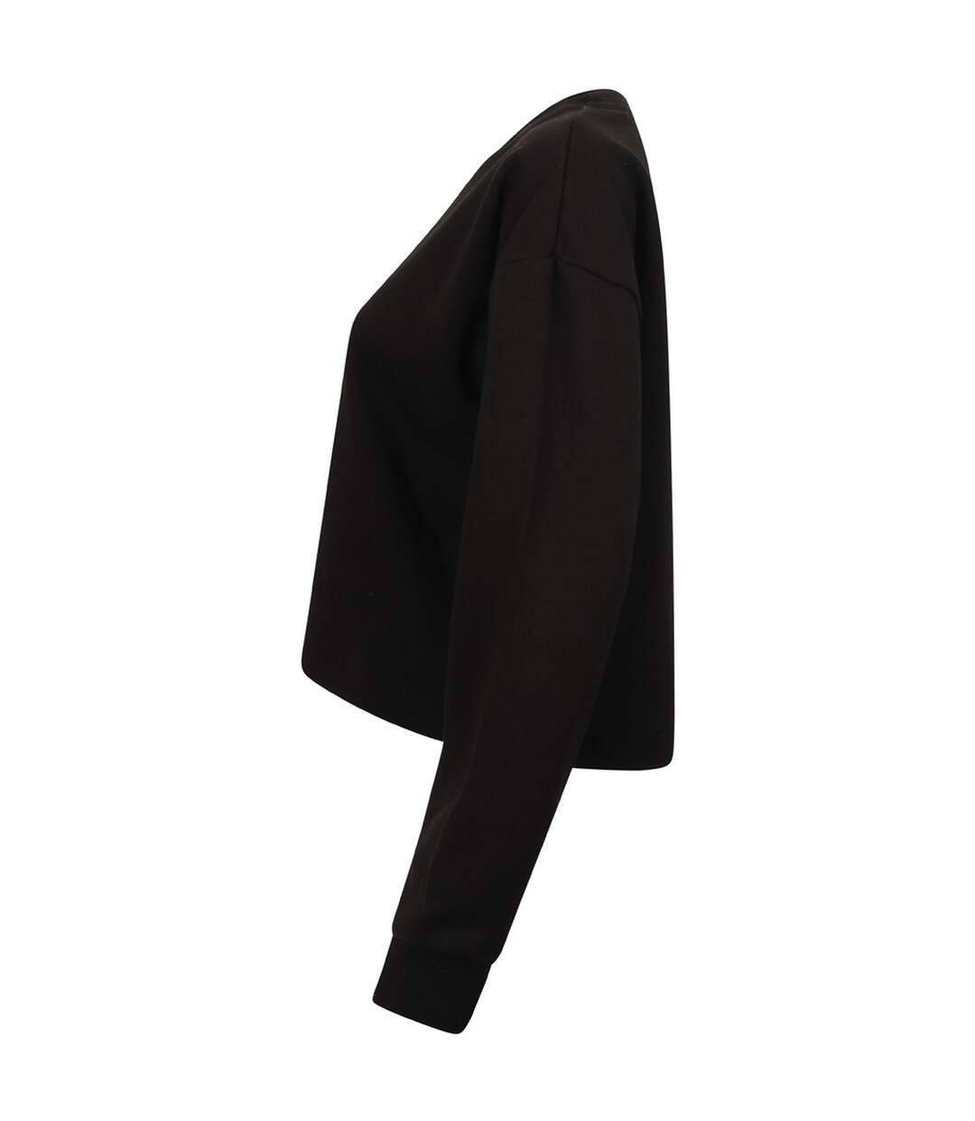 Sweatshirt court à coupe ajustée -  Femme (Noir) - UTPC3561