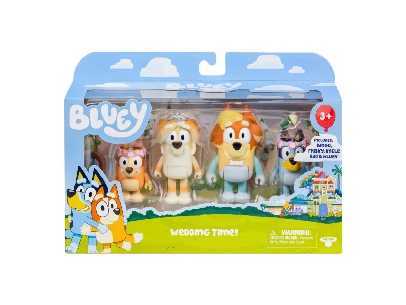 BLUEY Figure 4pk Special Set-Wedding