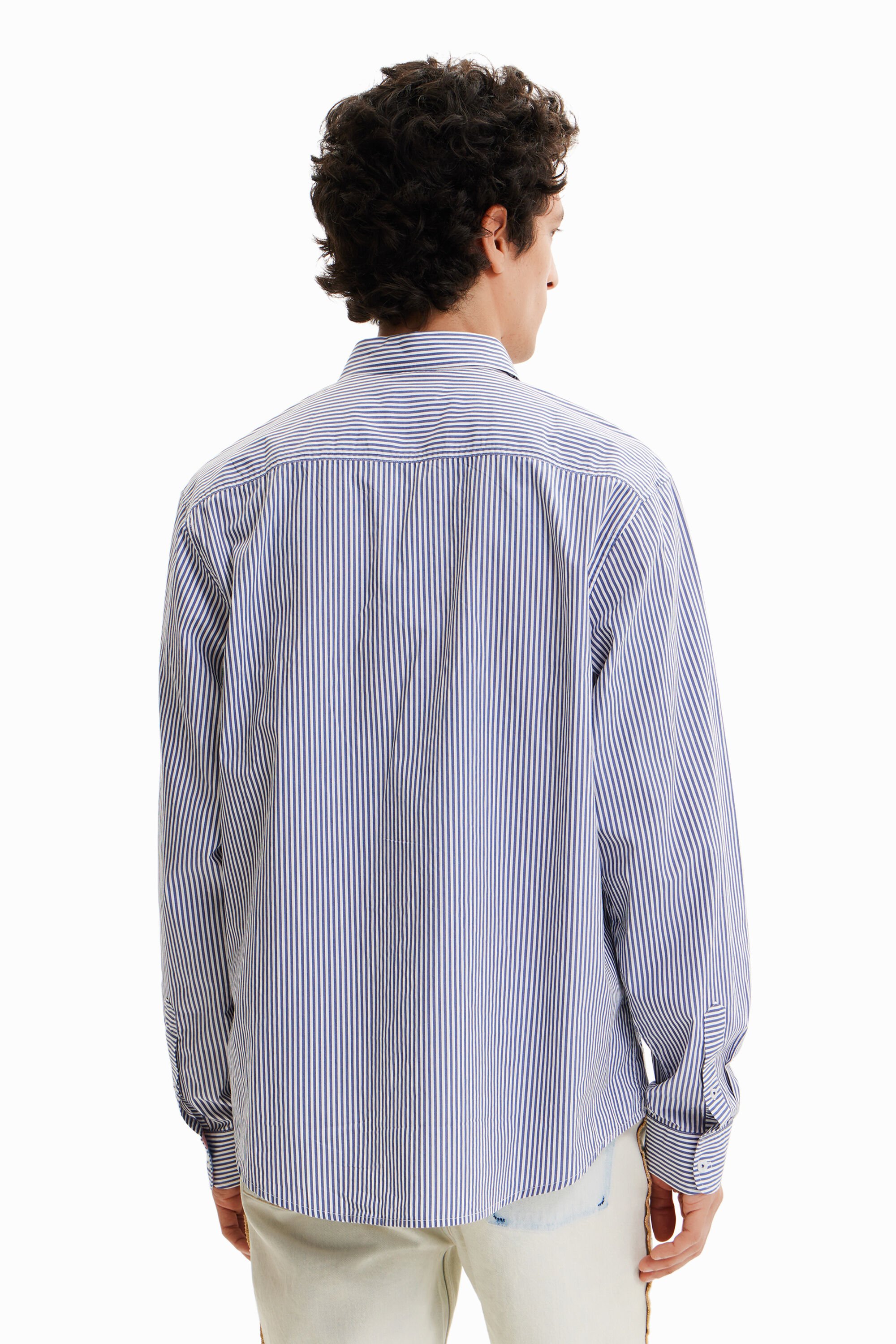 Chemise rayures patchwork