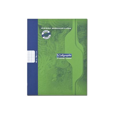 Calligraphe 7000 - Cahier de brouillon - 17 x 22 cm - 48 pages - grands carreaux (Seyes) - 100% recyclé