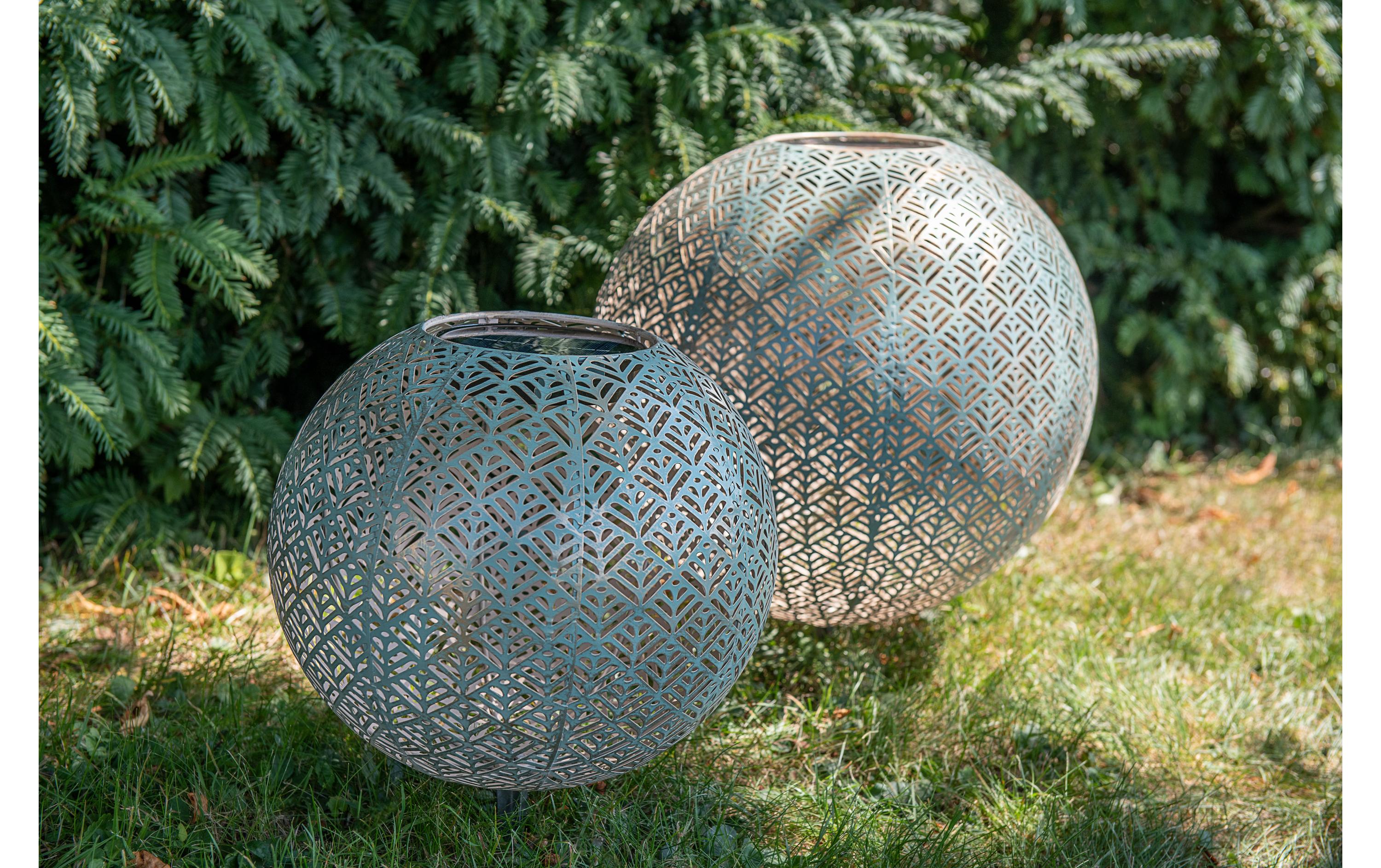 Windlicht Solar Antic Ball Sofia, Ø 40 cm, AquaSolarleuchte zum Aufstellen