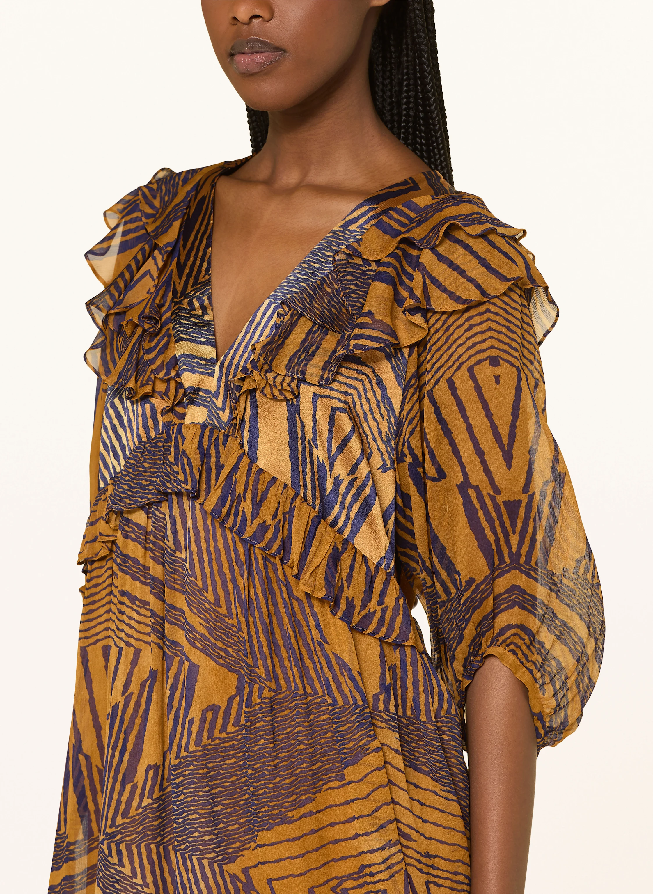 ba&sh Kleid ACACIA mit 3/4-Arm
