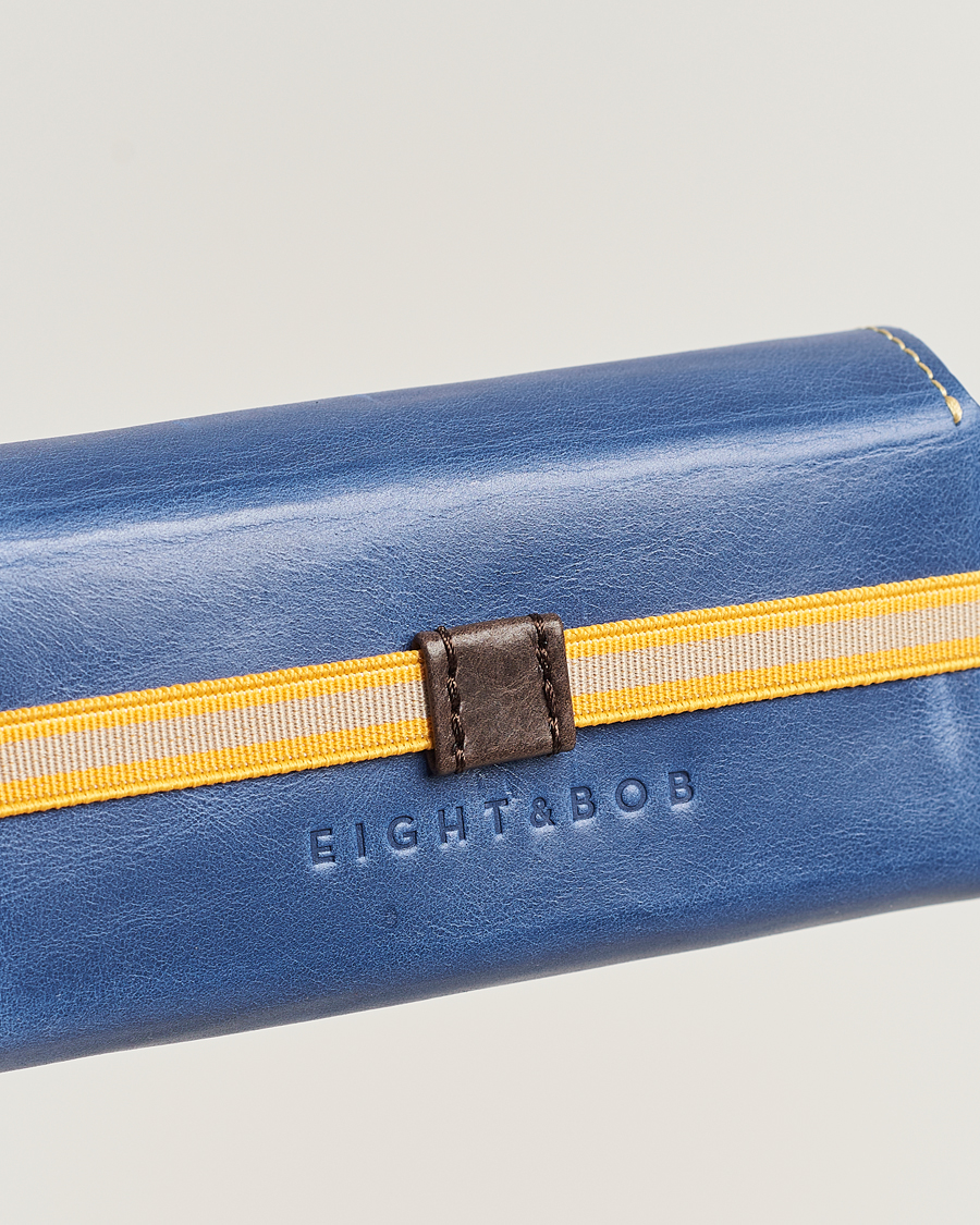 Eight & Bob Perfume Leather Case Navy Blue