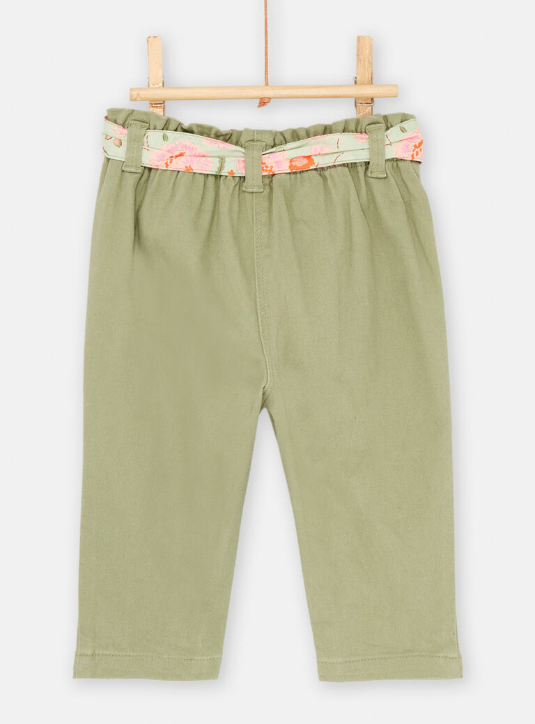 Pantalon kaki confort bébé fille