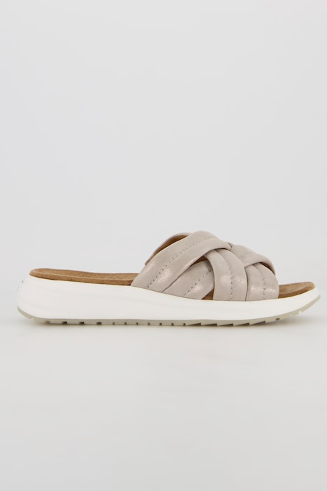 Caprice Leder-Pantoletten, Climotion, Weite H