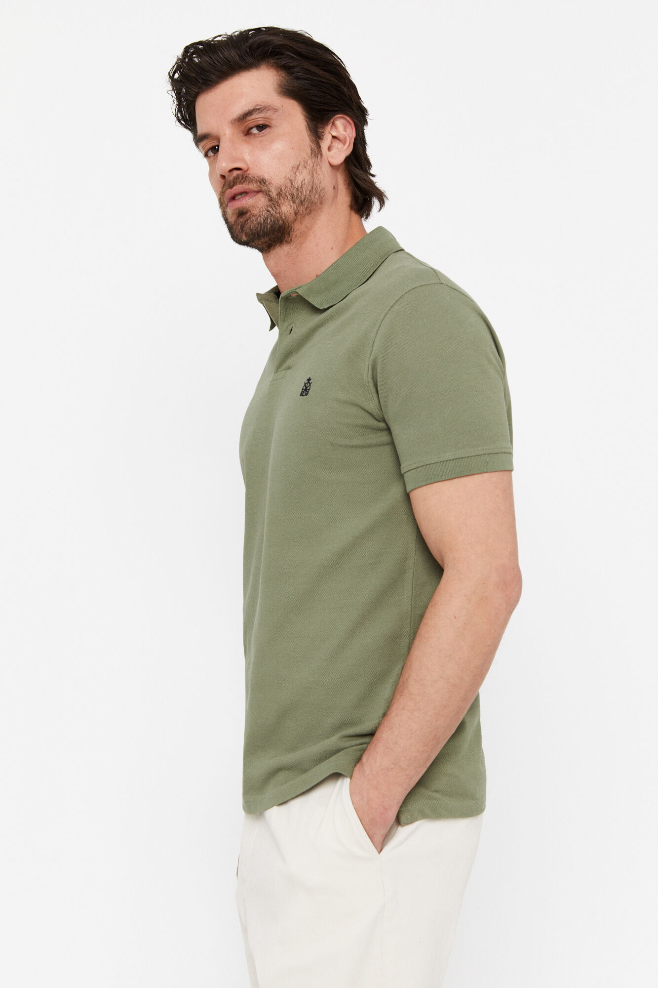 Polo básica piqué slim - Pernas