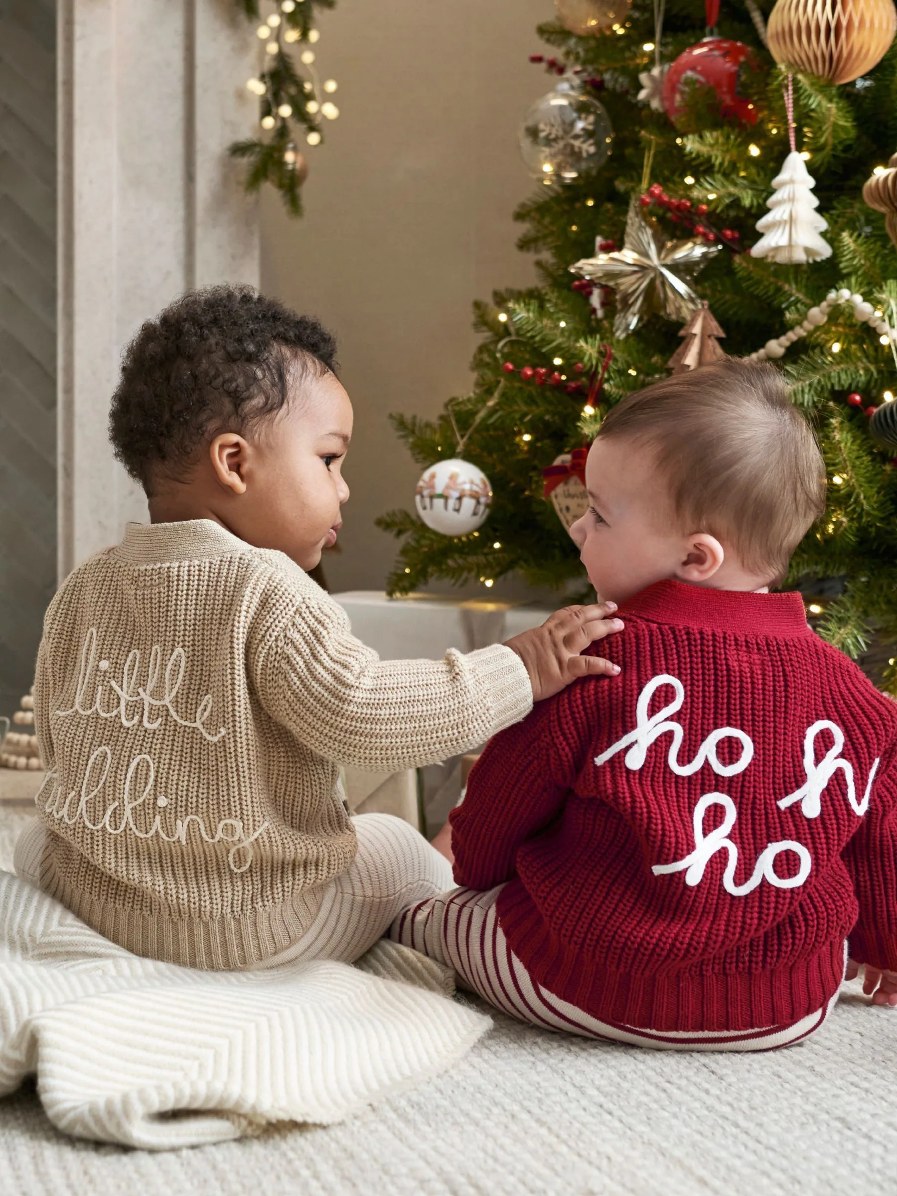 Mamas & Papas Rood Ho Ho Ho Kerstmis Vest en Leggings Set