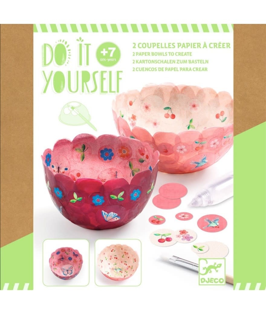 Djeco dj07982 knutselset papier maché kommen