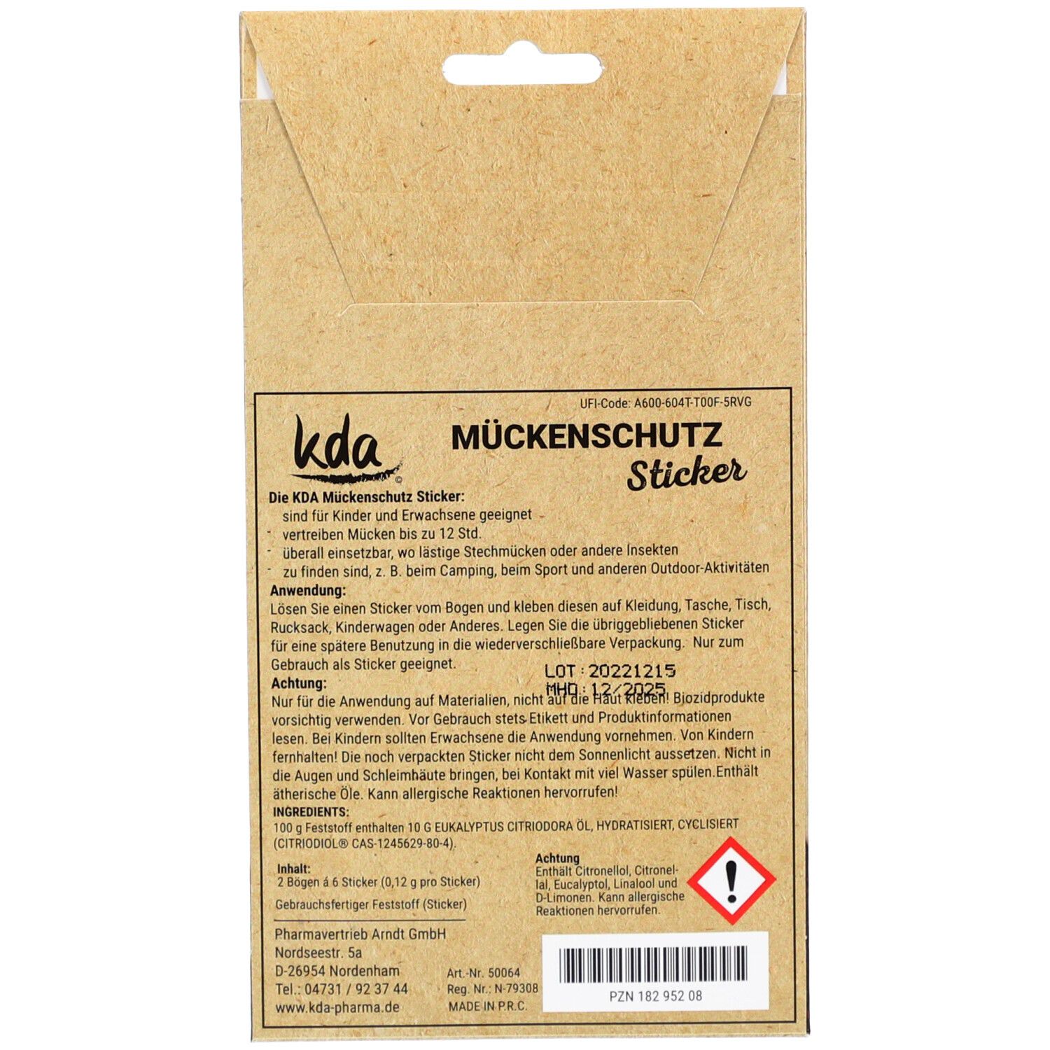 MÜCKENSCHUTZ Sticker Dark-Edition KDA
