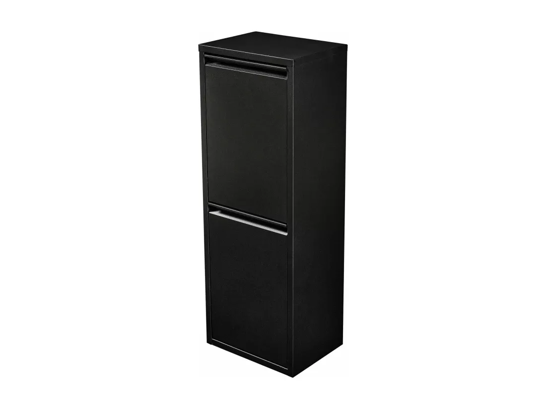 Poubelle de recyclage murale noire 33 x 25 x 93 cm 03_0008199