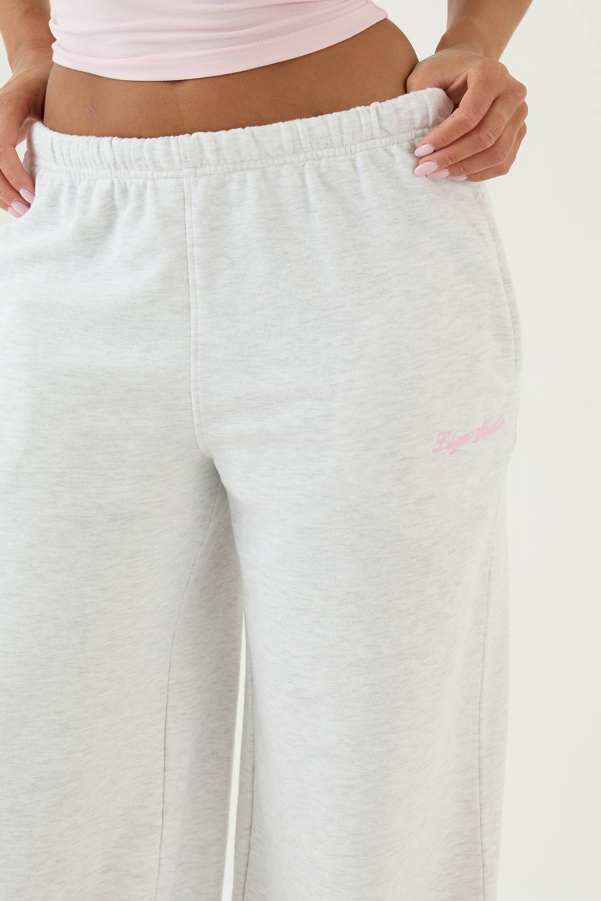 Jogging Studio Dsgn Taille Mi-haute Coupe Large Jambe Large Léger