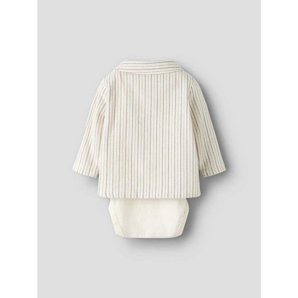 Køb Lil'Atelier Turtledove Sepia Tint Nbmfelixo Ls Body Skjorte Lil