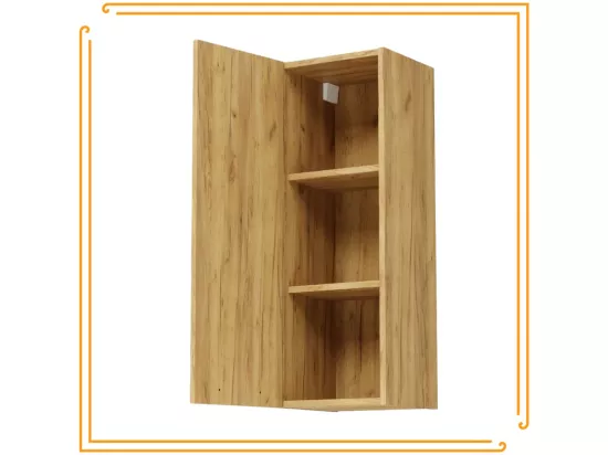 Armoire murale de salle de bain 30cm Étagère étroite en chêne Craft