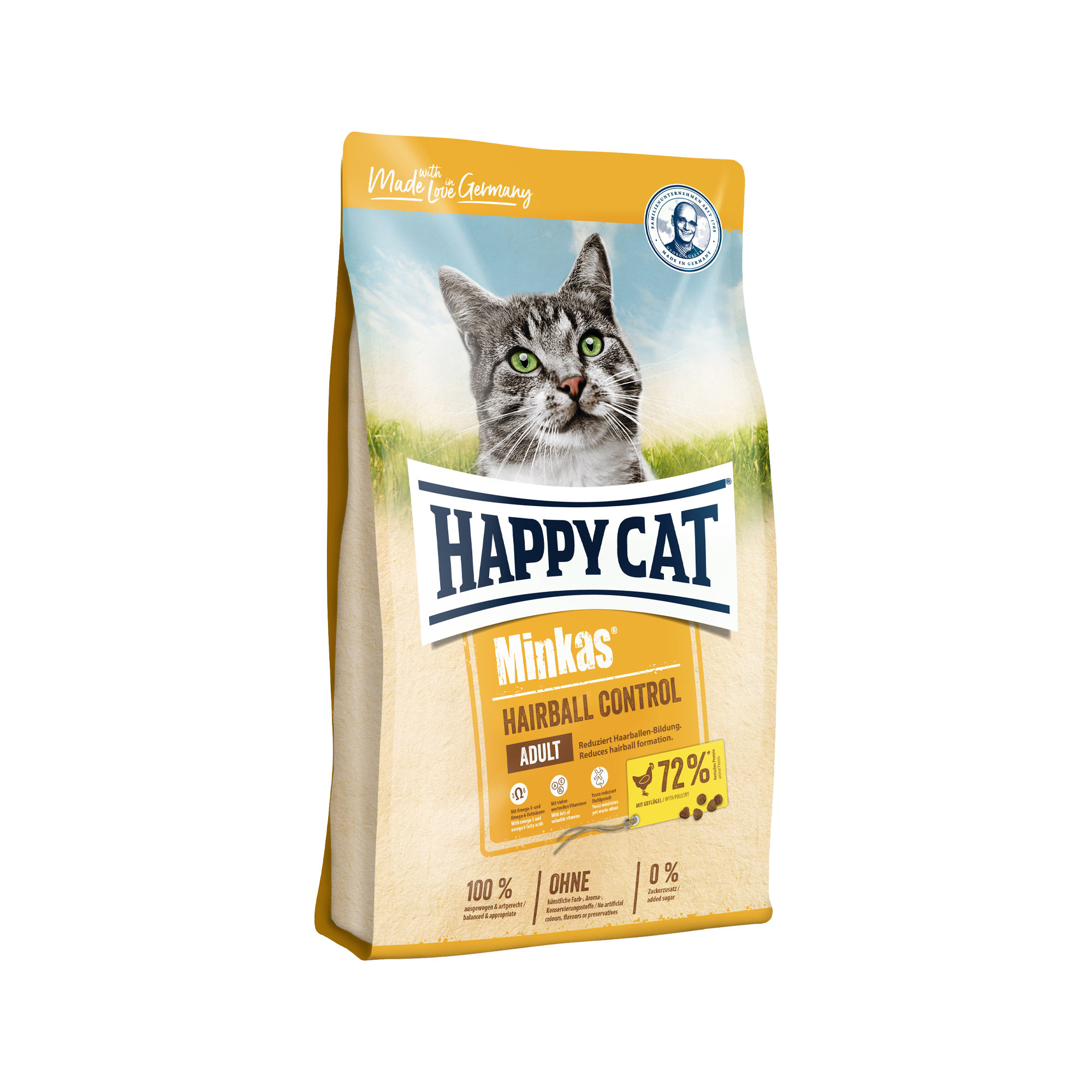 Happy Cat Minkas Adult Hairball Control Gevogelte