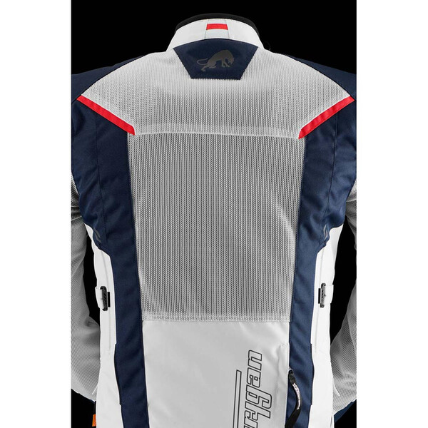 Furygan - Veste Brooks Vented+ Bleu / Gris Clair / Rouge