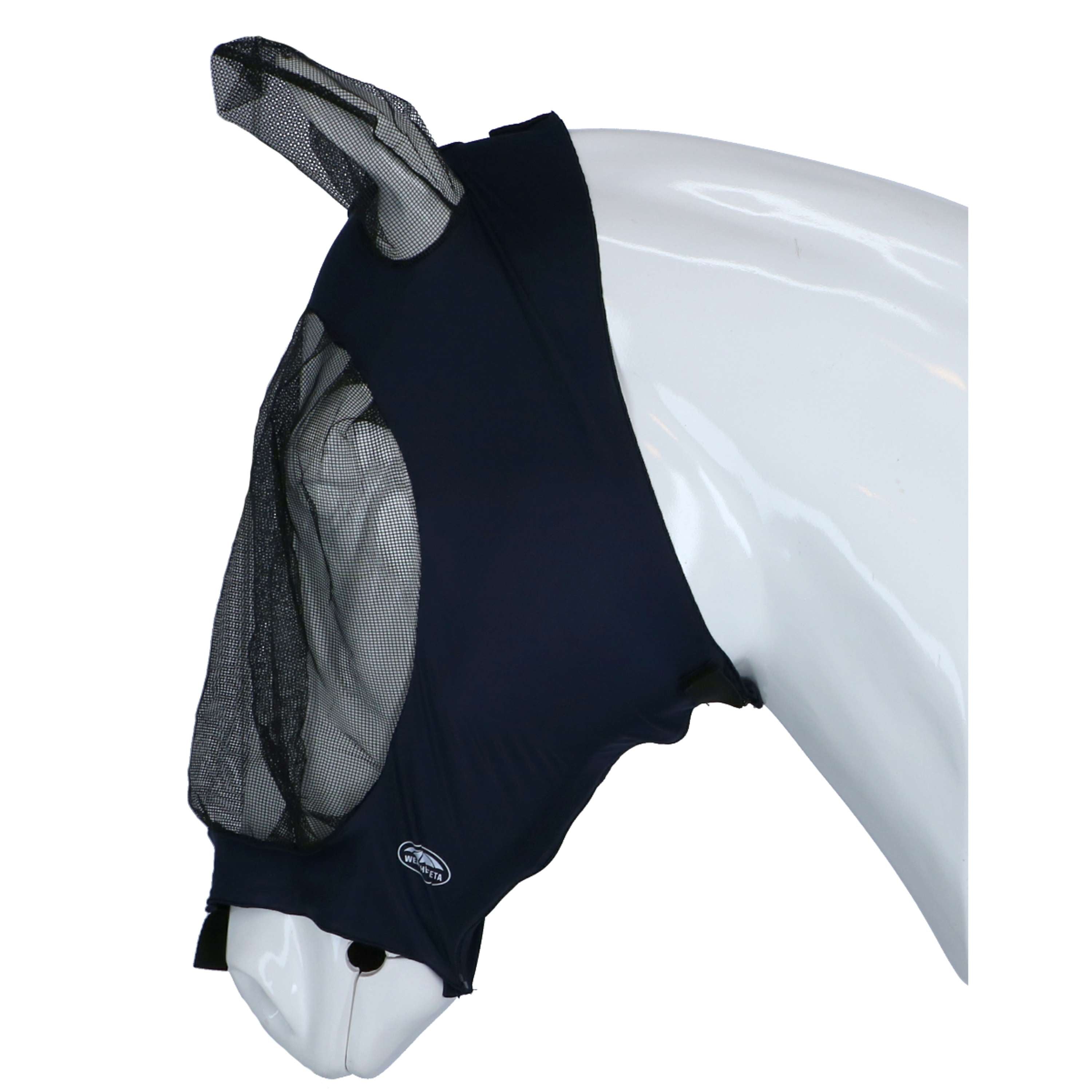 WeatherBeeta Vliegenmasker Deluxe Stretch met Oren Navy/Zwart