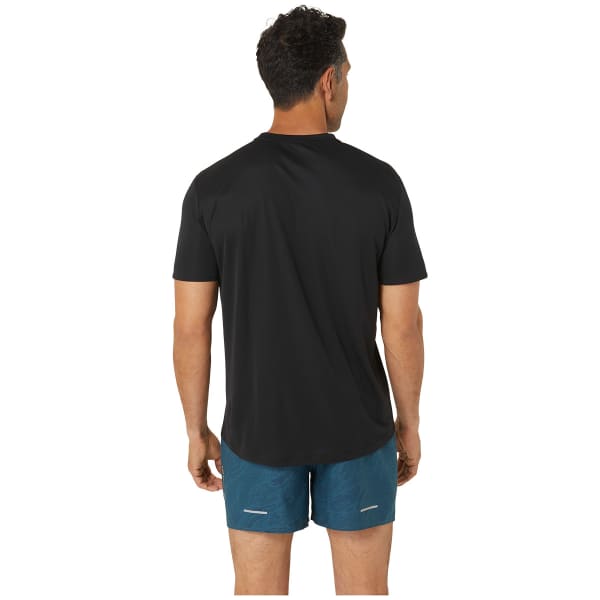 T-shirt running ASICS FUJITRAIL LOGO SS TOP/CARBON PERFORMANCE BLACK/CARBON/FELLOW YELLOW