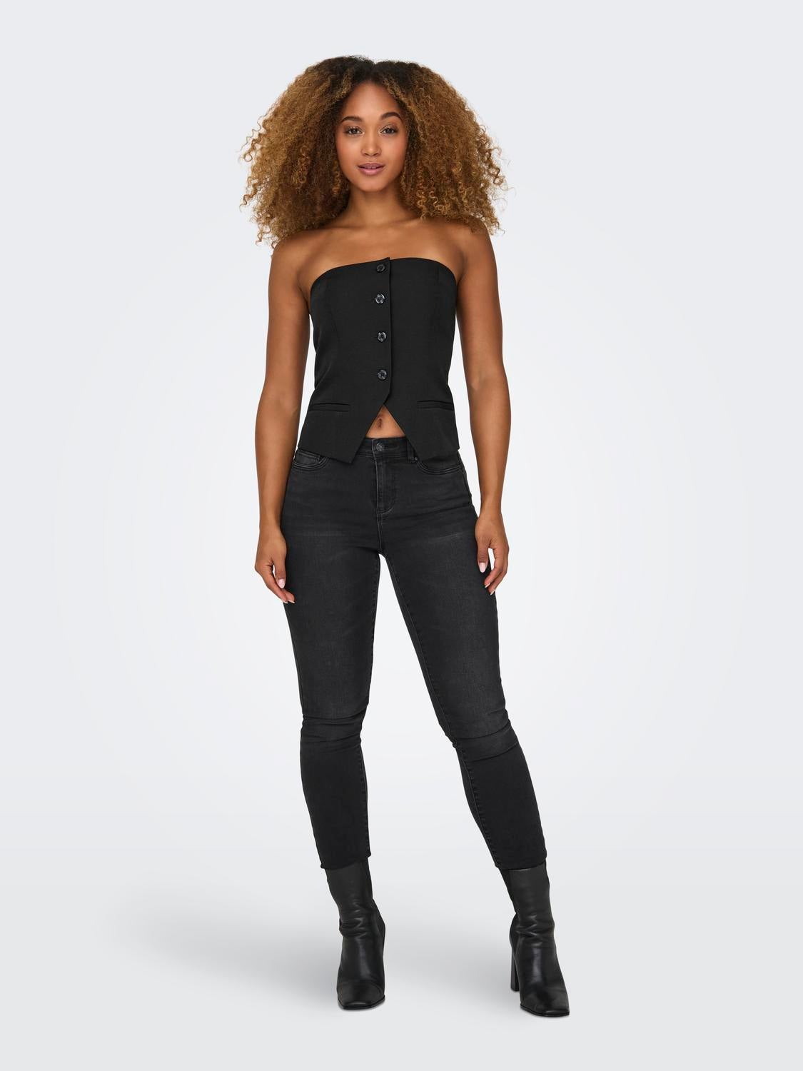 ONLPANNY Tüll-Top Black
