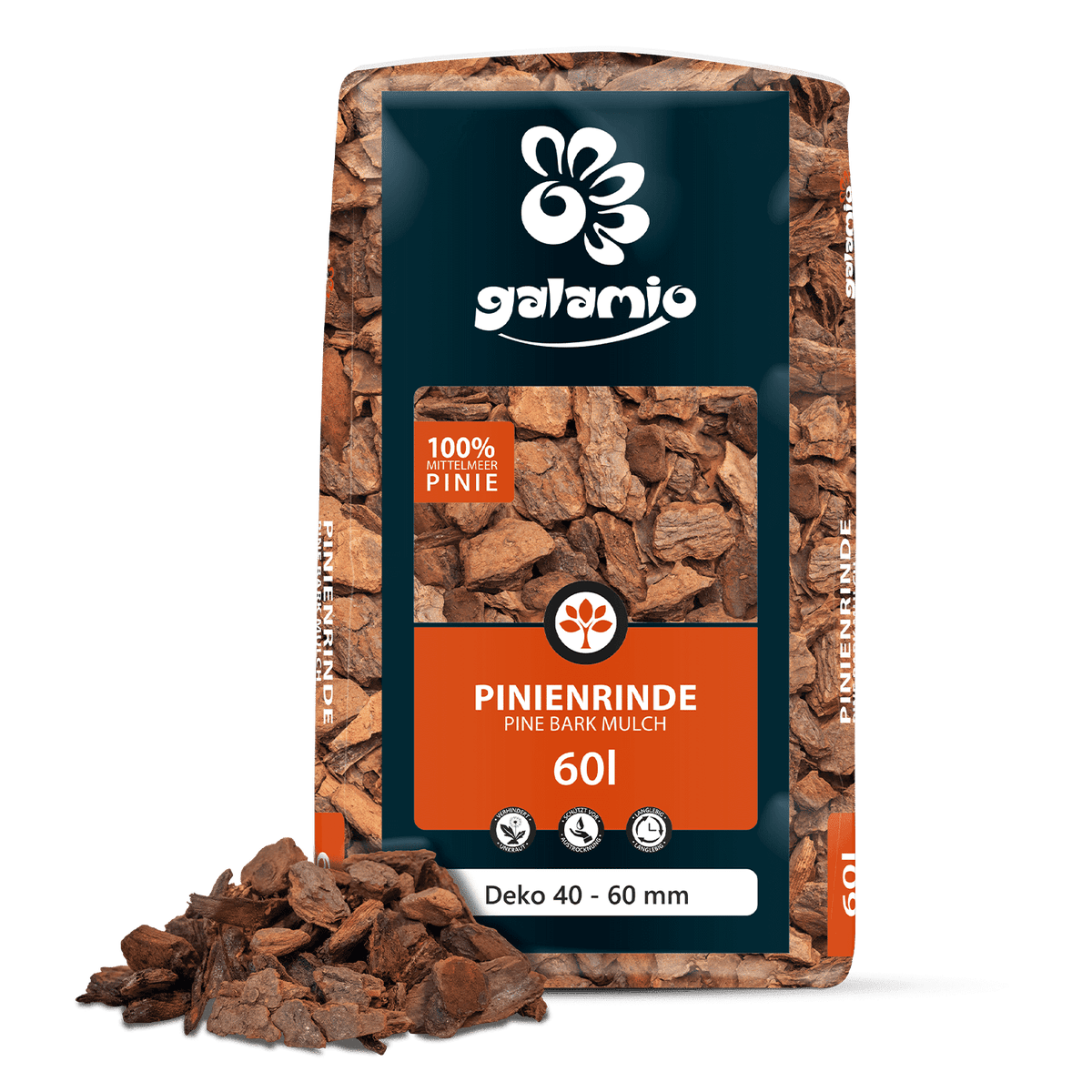 Galamio Dennenschors Mulch Decoratie 60l