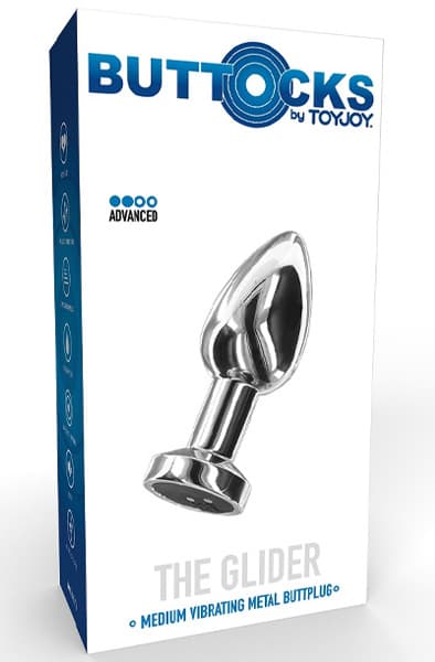 ToyJoy The Glider Vibrating Plug Medium Analplugg med vibrator