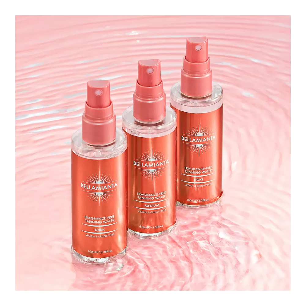 Bellamianta Fragrance Free Tanning Water Dark - 100 ml.