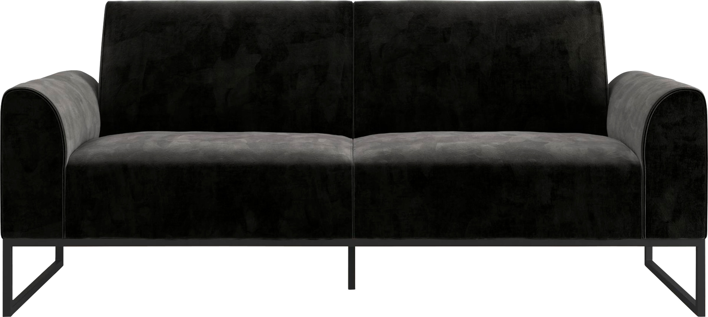 CosmoLiving by Cosmopolitan Schlafsofa »Adley« Veloursstoff, Schlaffunktion, Rückenlehne 2-teilig, Sitzhöhe 47,5 cm