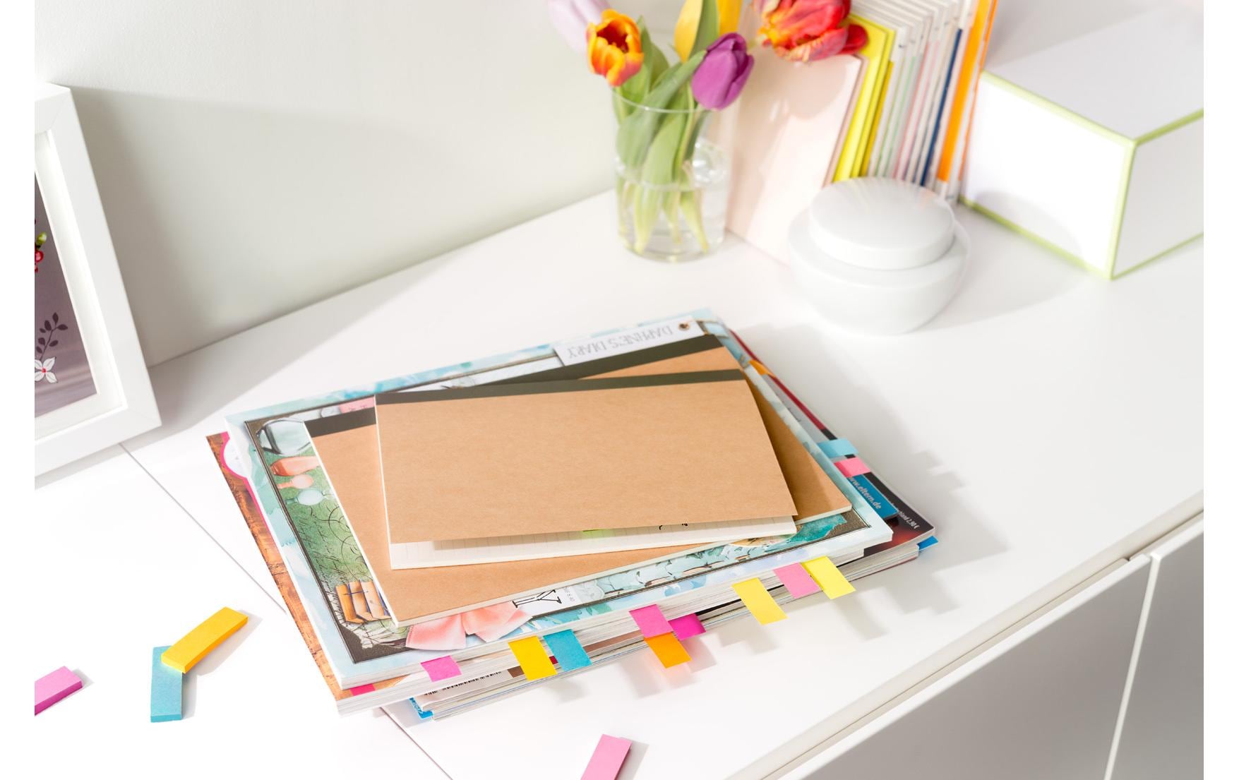 Page Marker Post-it aus Papier farbig sortiertPost-it Index Marker aus Papier