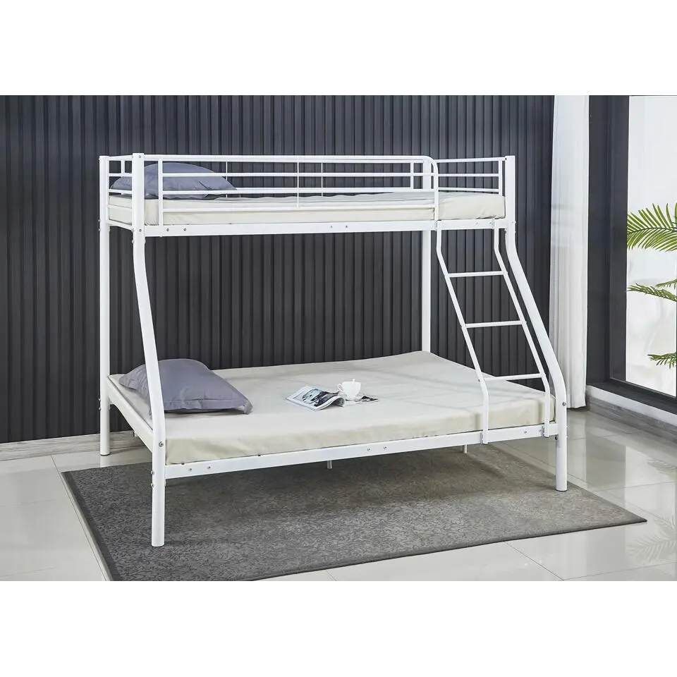 Stapelbed Trixie 90x200 & 140x200 - metaal - mat wit